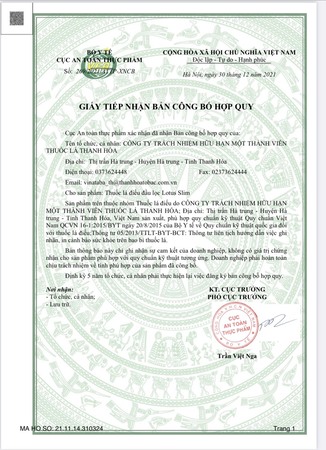 Thuốc lá điếu đầu lọc Lotus Slim