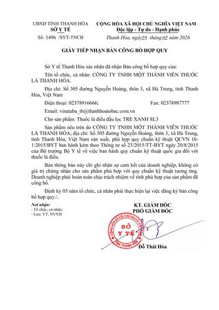 Thuốc lá điếu đầu lọc  Tre Xanh SL3