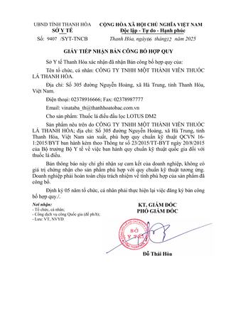 Thuốc lá điếu đầu lọc LOTUS DM2