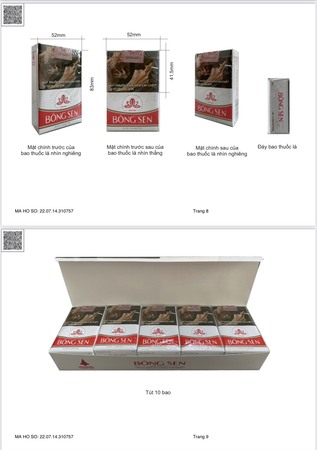 Thuốc lá điếu đầu lọc Bông Sen Bao mềm